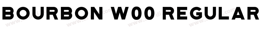 Bourbon W00 Regular字体转换